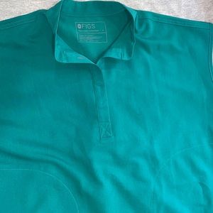 Figs Rafaela Green Scrub Top